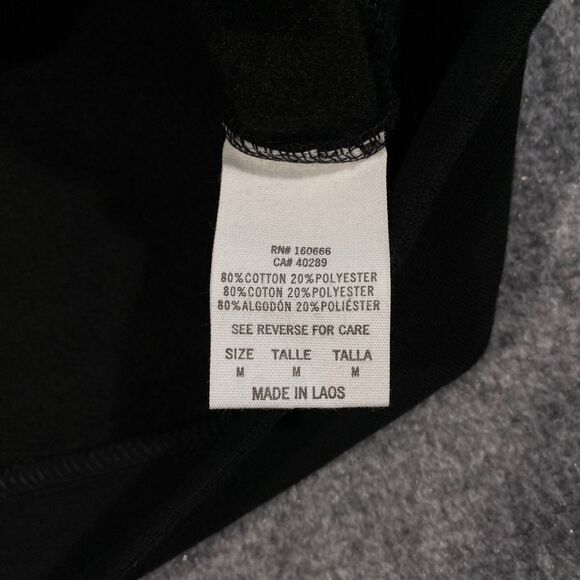 Los Angeles LA Kings Wordmark Logo New Era Hoodie Womens Medium Black NHL Hockey - Picture 15 of 15